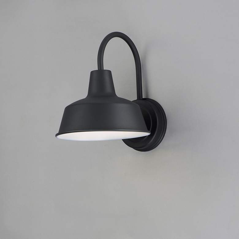 Image 3 Maxim Pier M 10 3/4" High Black Outdoor Wall Light more views