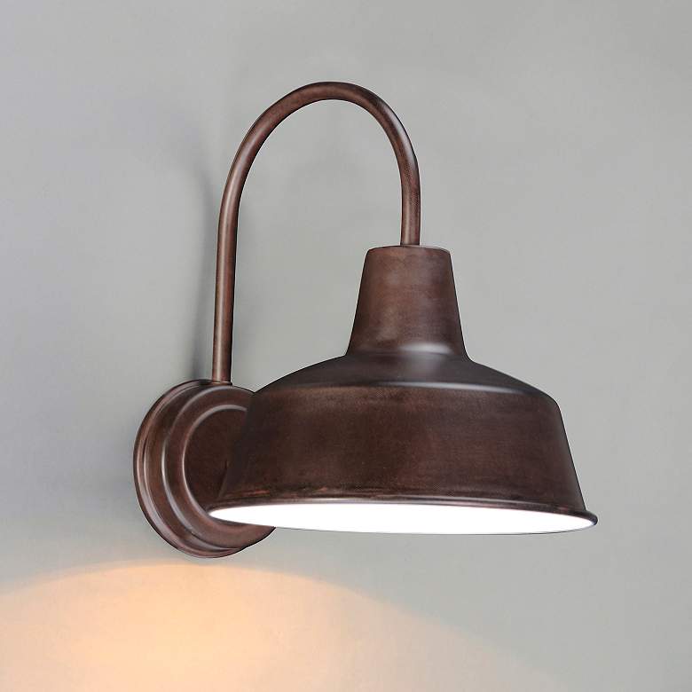 Image 1 Maxim Pier M 13 1/2" High Empire Bronze Outdoor Wall Light