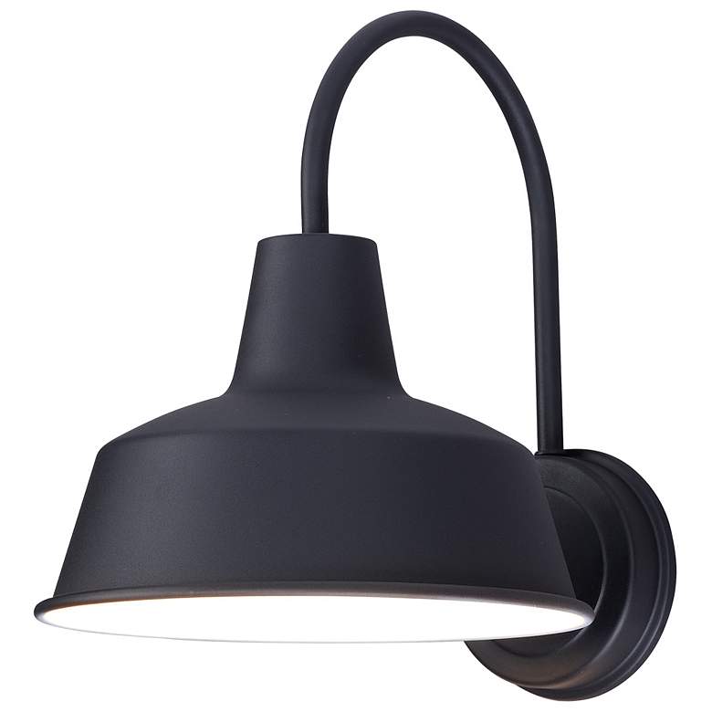Image 1 Maxim Pier M 13 1/4" High Black Outdoor Wall Light