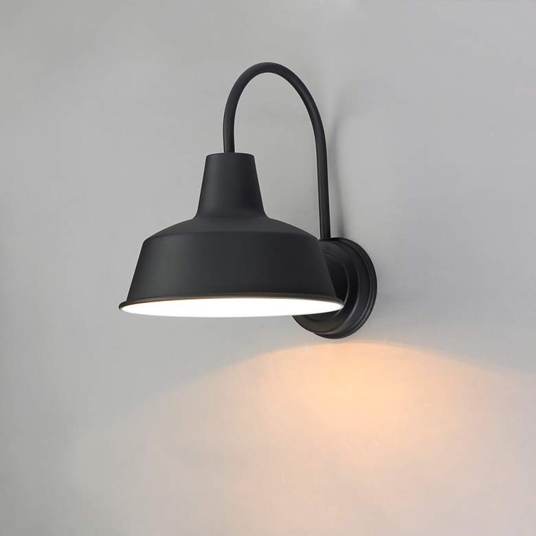 Image 2 Maxim Pier M 13 1/4" High Black Outdoor Wall Light more views