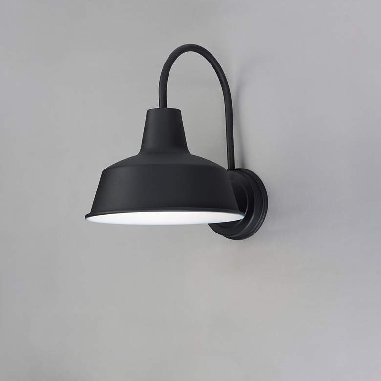 Image 3 Maxim Pier M 13 1/4" High Black Outdoor Wall Light more views