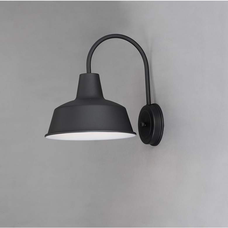 Image 4 Maxim Pier M 13 1/4" High Black Outdoor Wall Light more views
