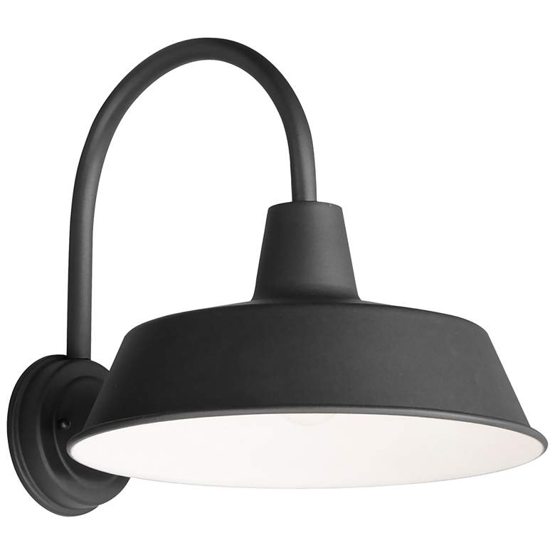 Image 1 Maxim Pier M 14 1/4" High Black Outdoor Barn Wall Light