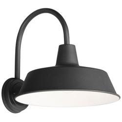 Maxim Pier-M 14 1/4" High Industrial Black Outdoor Barn Wall Light