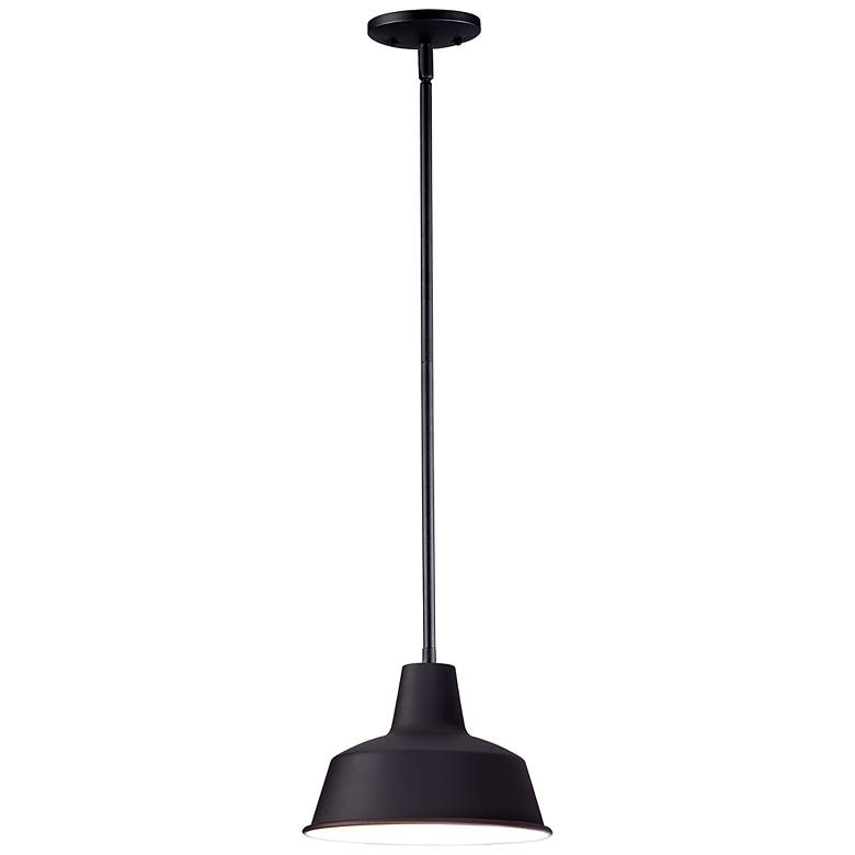 Image 2 Maxim Pier-M 8" High 1-Light Black Finish Outdoor Hanging Pendant
