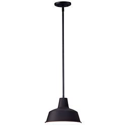 Maxim Pier-M 8" High 1-Light Black Finish Outdoor Hanging Pendant