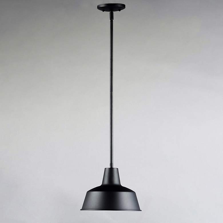 Image 3 Maxim Pier-M 8" High 1-Light Black Finish Outdoor Hanging Pendant more views
