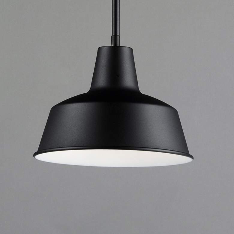 Image 5 Maxim Pier-M 8" High 1-Light Black Finish Outdoor Hanging Pendant more views