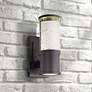 Maxim Pillar 11" High Galaxy Black LED Outdoor Wall Light
