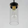 2_Maxim Pinn 5" Wide Black Mini Pendant with Clear Glass more views