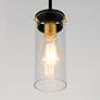 4_Maxim Pinn 5" Wide Black Mini Pendant with Clear Glass more views