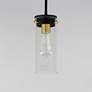 5_Maxim Pinn 5" Wide Black Mini Pendant with Clear Glass more views