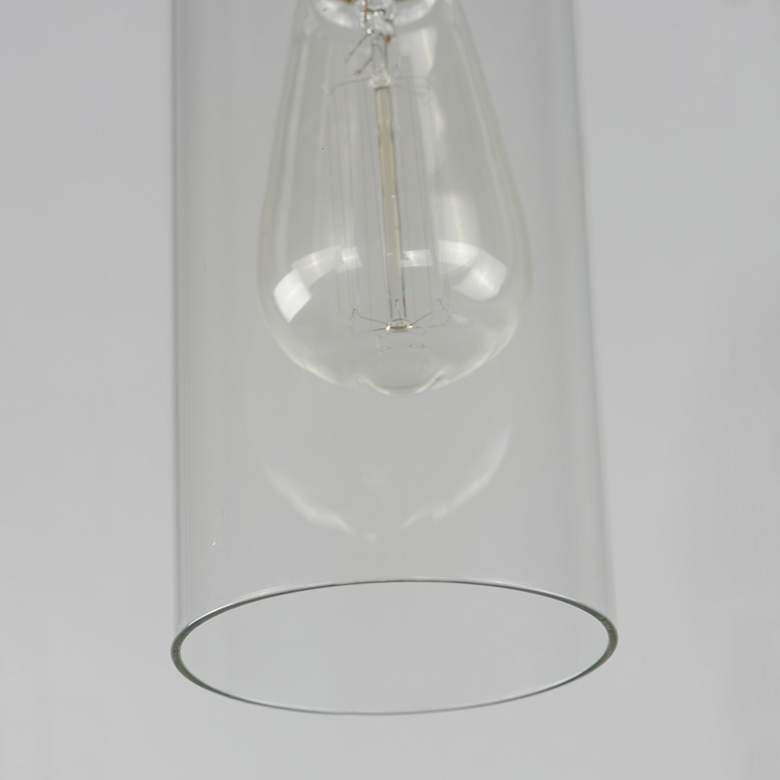 Image 6 Maxim Pinn 5" Wide Black Mini Pendant with Clear Glass more views