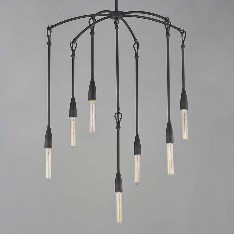 Image 2 Maxim Pioneer 28" Wide Anthracite 7-Light Chandelier more views