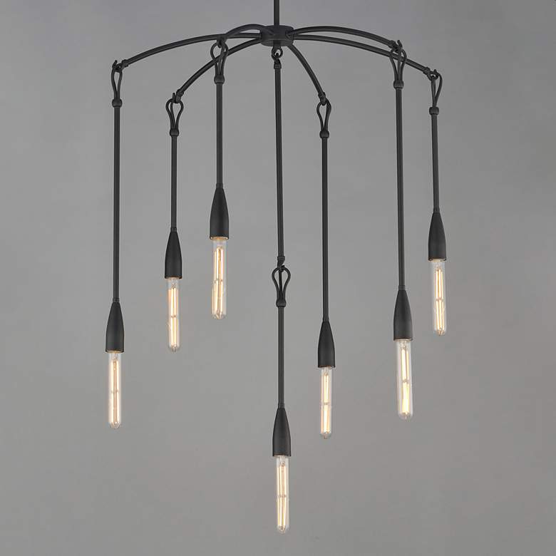 Image 3 Maxim Pioneer 28" Wide Anthracite 7-Light Chandelier more views