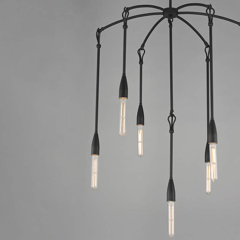 Image 4 Maxim Pioneer 28" Wide Anthracite 7-Light Chandelier more views