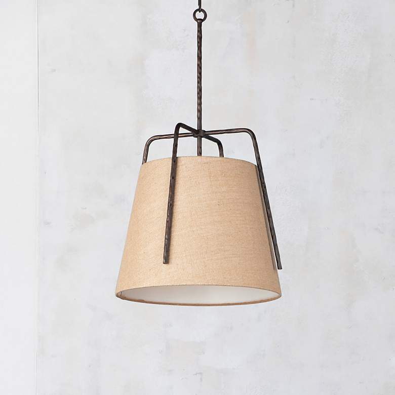 Image 1 Maxim Pitchfork 19" Wide Oil-Rubbed Bronze Pendant Light