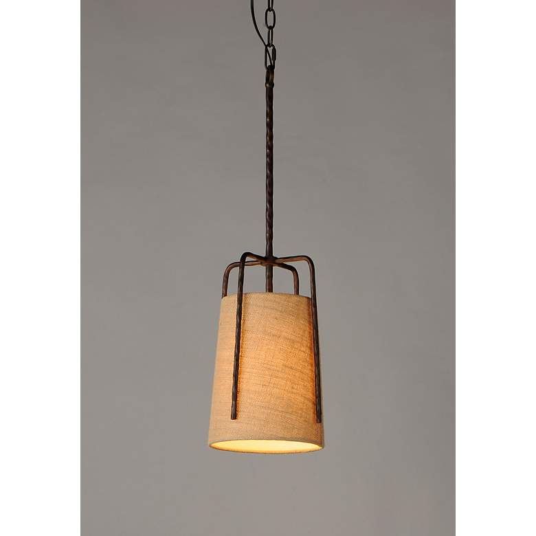 Image 5 Maxim Pitchfork 9" Wide Oil-Rubbed Bronze Mini Pendant Light more views