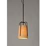 5_Maxim Pitchfork 9" Wide Oil-Rubbed Bronze Mini Pendant Light more views