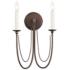 Maxim Plumette 16" High Chestnut Bronze 2-Light Wall Sconce
