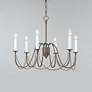 4_Maxim Plumette 28" Wide Chestnut Bronze 6-Light Chandelier more views