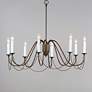 1_Maxim Plumette 36" Wide Chestnut Bronze 8-Light Chandelier