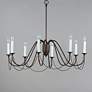 4_Maxim Plumette 36" Wide Chestnut Bronze 8-Light Chandelier more views