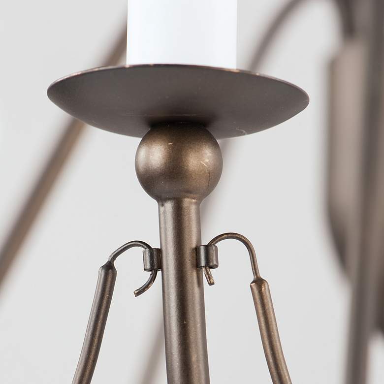 Image 6 Maxim Plumette 36" Wide Chestnut Bronze 8-Light Chandelier more views