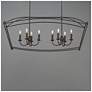 2_Maxim Plumette 48" Chestnut Bronze 8-Light Linear Pendant more views