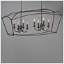 3_Maxim Plumette 48" Chestnut Bronze 8-Light Linear Pendant more views