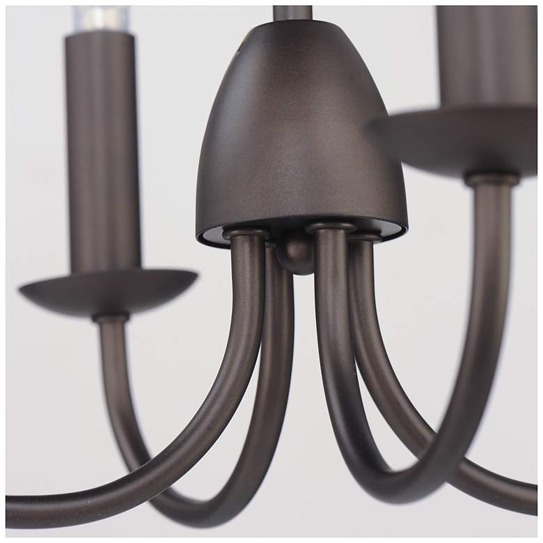 Image 5 Maxim Plumette 48" Chestnut Bronze 8-Light Linear Pendant more views