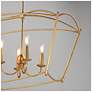 4_Maxim Plumette 48" Gold Leaf 8-Light Linear Pendant more views