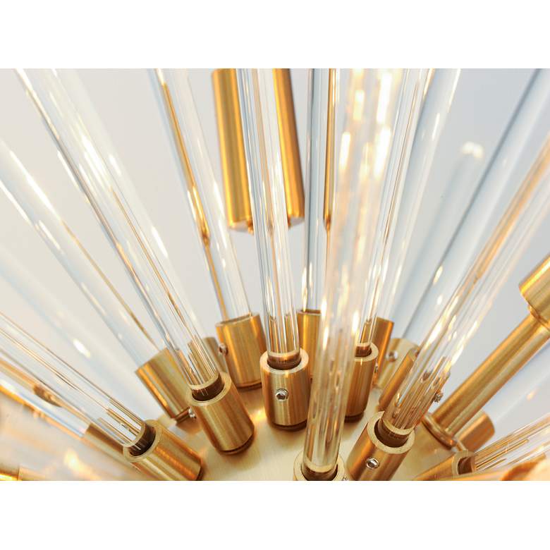 Image 3 Maxim Polaris 23" Wide Satin Brass 12-Light Sputnik Pendant more views