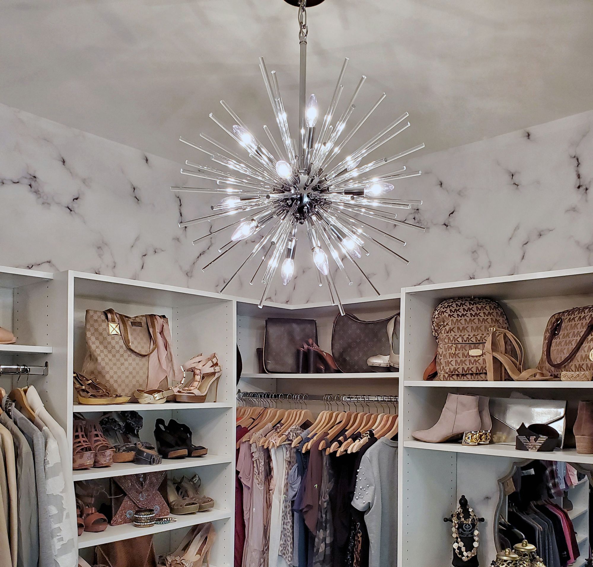 Maxim Polaris 25" Wide Polished Chrome Modern Sputnik Pendant Light