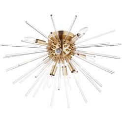 Maxim Polaris 25" Wide Satin Brass 8-Light Ceiling Light