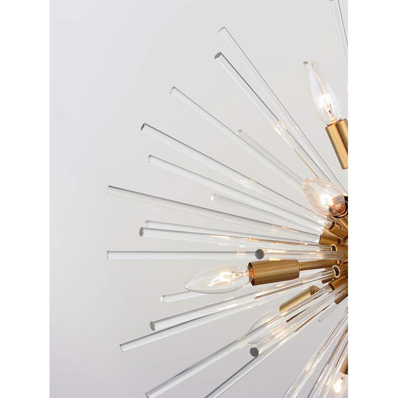 Image 4 Maxim Polaris 25" Wide Satin Brass 8-Light Ceiling Light more views