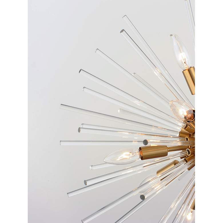 Image 4 Maxim Polaris 25 inch Wide Satin Brass 8-Light Ceiling Light more views