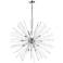 Maxim Polaris 40" Wide Modern Chrome Starburst Sputnik Pendant Light