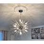 7_Maxim Polaris 40" Wide Modern Chrome Starburst Sputnik Pendant Light more views