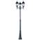 Maxim Poles 100" High Black 3-Light Outdoor Post Light