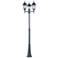 Maxim Poles 100" High Black 3-Light Outdoor Post Light