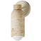 Maxim Pompeii 12" High Travertine/Oyster 1-Light Wall Sconce