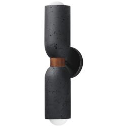 Maxim Pompeii 19 1/2" High Lava/Black 2-Light Wall Sconce