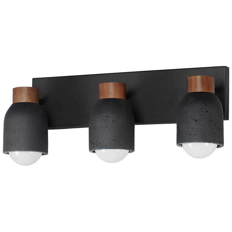 Image 1 Maxim Pompeii 21" Wide Lava/Black 3-Light Bath Vanity