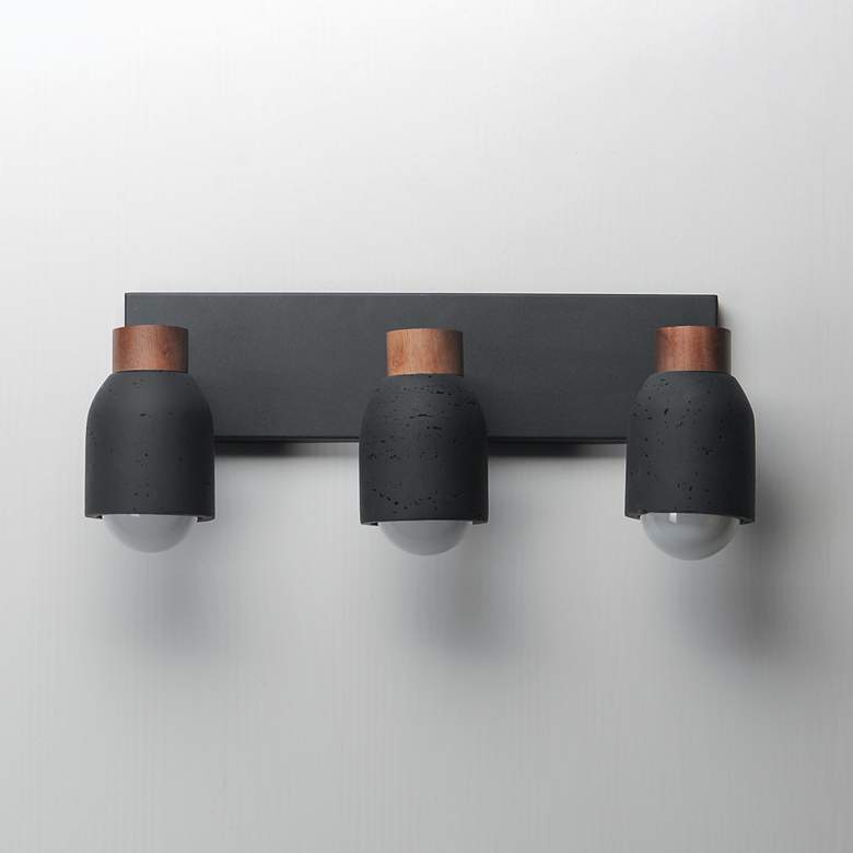 Image 2 Maxim Pompeii 21" Wide Lava/Black 3-Light Bath Vanity more views