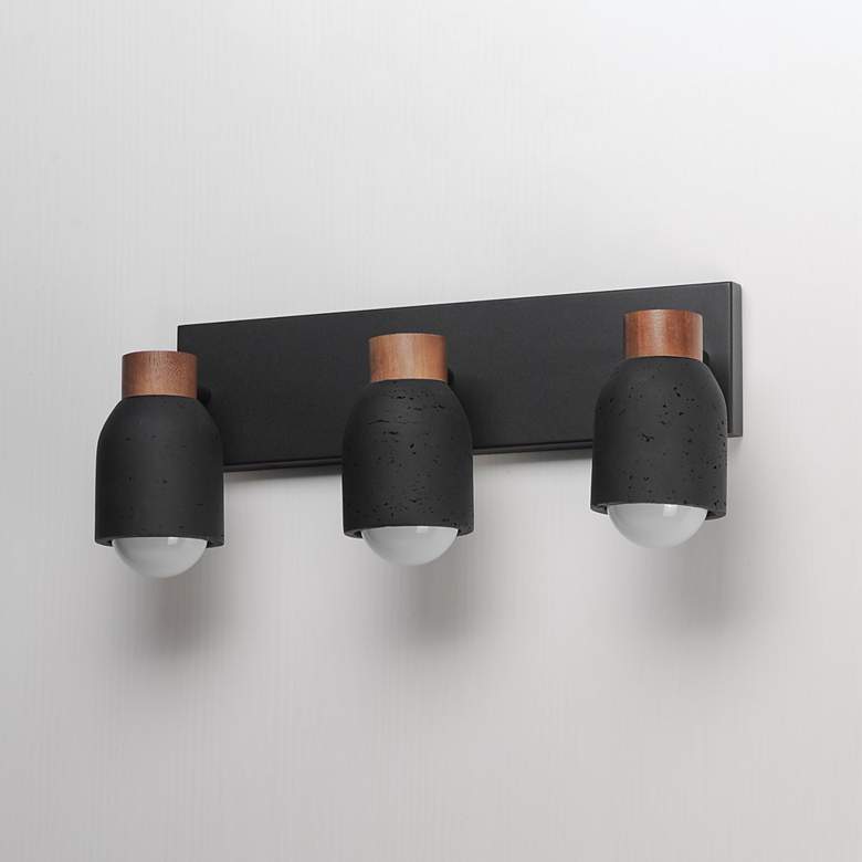 Image 4 Maxim Pompeii 21" Wide Lava/Black 3-Light Bath Vanity more views