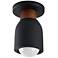 Maxim Pompeii 5" Wide Lava/Black 1-Light Ceiling Light