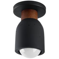 Maxim Pompeii 5" Wide Lava/Black 1-Light Ceiling Light