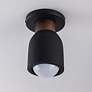 3_Maxim Pompeii 5" Wide Lava/Black 1-Light Ceiling Light more views