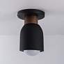4_Maxim Pompeii 5" Wide Lava/Black 1-Light Ceiling Light more views